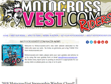 Tablet Screenshot of motocrossvestriders.com